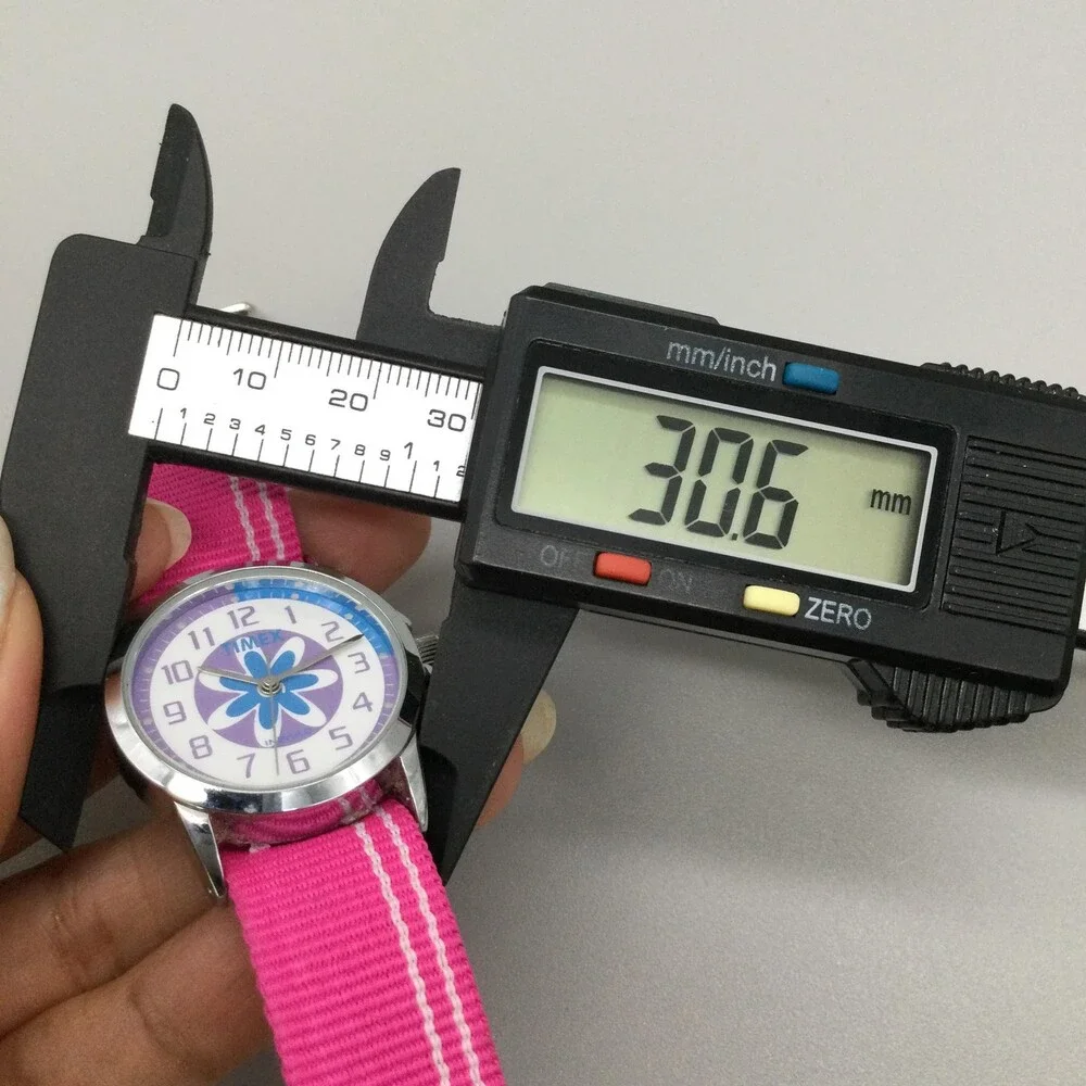 Timex Girls Watch 31mm Floral Dial Pink Nylon Indiglo WR 30M New Battery